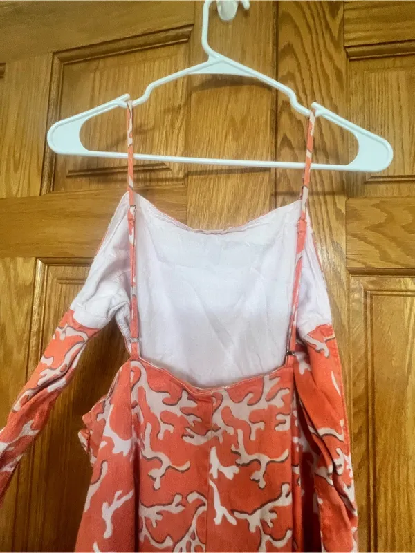Maeve - Anthropologie - Coral-Print Spaghetti-Strap Jumpsuit - Image 7