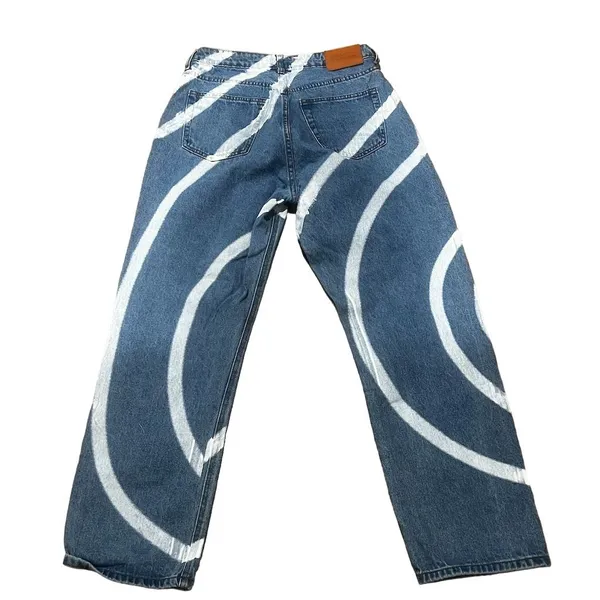 Princess Polly High-Rise Straight Leg Jeans Women's Size 6 Blue Denim - Image 4