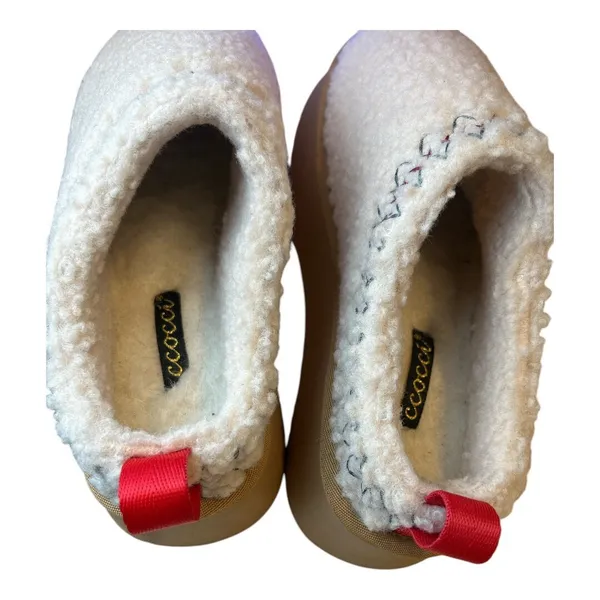 Ccocci Embroidered Braided Slip On Sherpa Clog Slippers Mules Size‎ 37 - Image 4