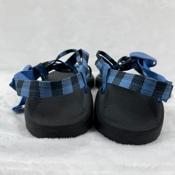 Chaco Z Cloud 2 Womens 7 Blue‎ Checkered Strappy Toe Loop Hiking Sandals J106820 - Image 5