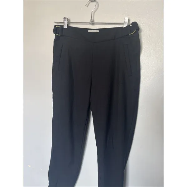 H&M -Womens Dress Pants / Slacks with Gold Buckels - Size 4 - Black - Image 3
