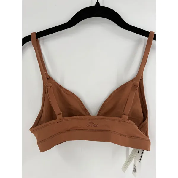 NWT PINK Victoria's Secret Bra Bralette Womens‎ Small Brown Unlined No Wire - Image 8