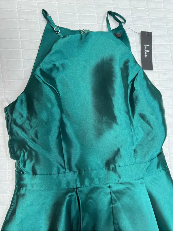 Lulus Broadway Show Emerald Green High-Low Gown Size Small NWT - Image 11