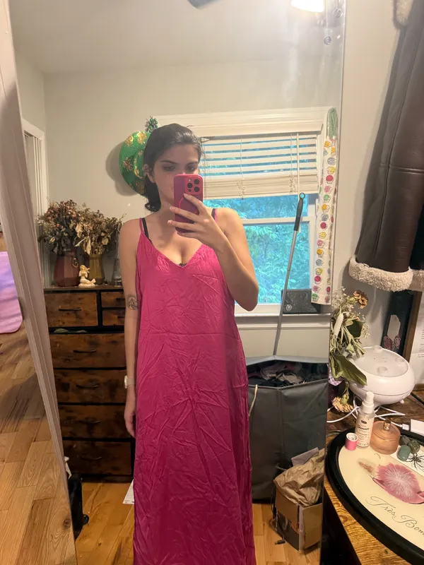 Old navy pink slip dress - Image 4