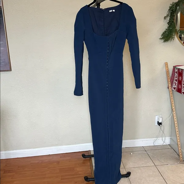 House of CB‎ Corinthia Midnight bodycon maxi dress NWOT size XS navy blue - Image 8