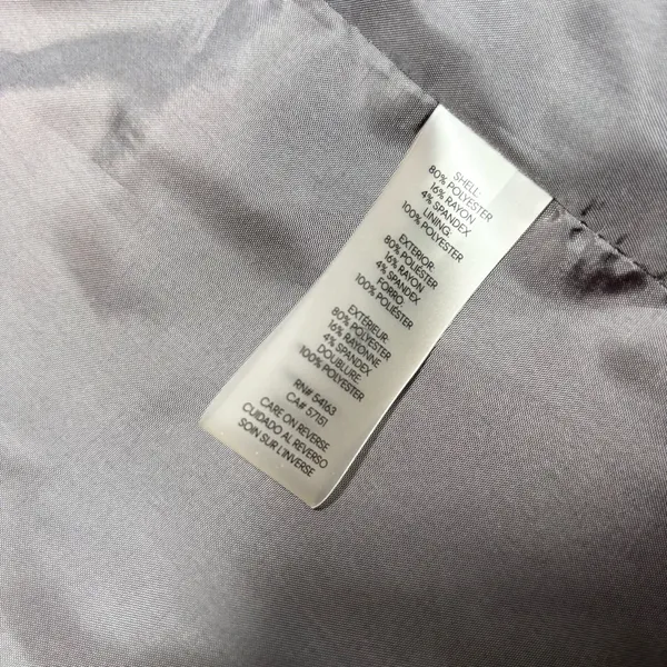Calvin Klein Notch collar Women's‎ Checkered Blazer Size 6 - Image 14