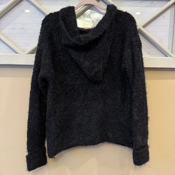 Pol-anthropology Hood Pockets Cuffed‎ Long Sleeve Knit Button Cardigan Sweater S - Image 4
