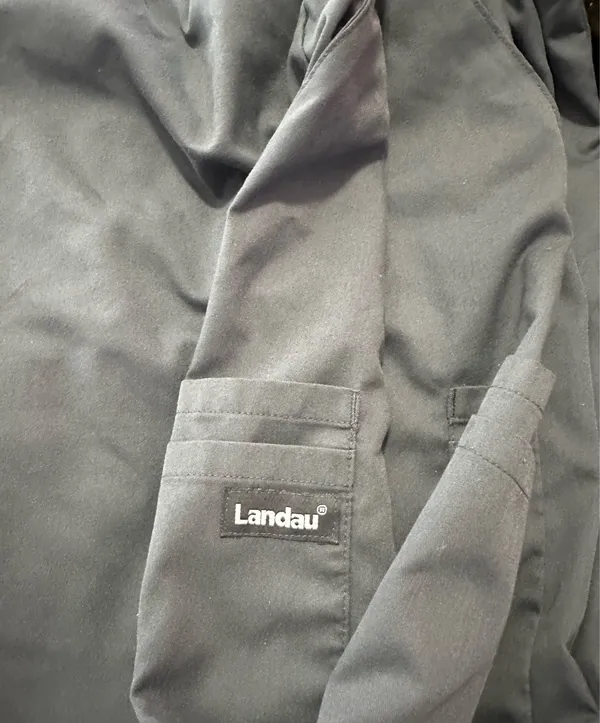 Landau bottoms are a size Large. Gray - Image 4