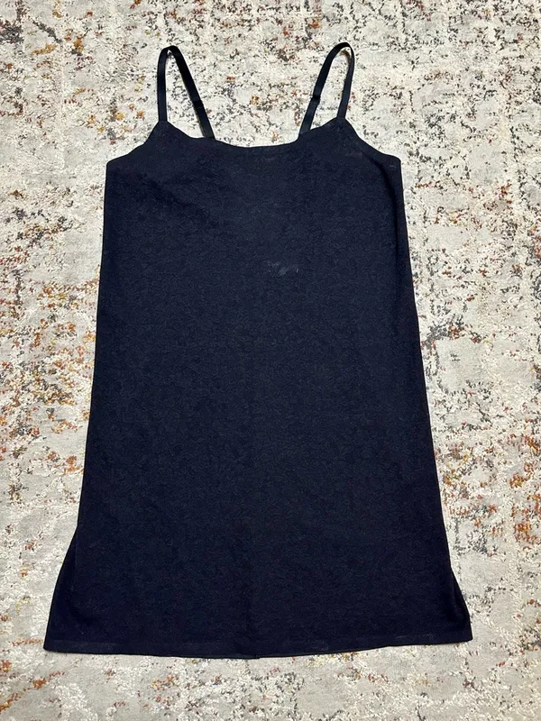 Aerie Smoothez Lace Black Dress sheer lingerie shapewear slip dress size Large - Image 2