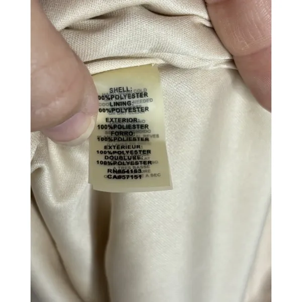 Guess Sleeveless Dress Champagne Gold Size 10 Sequins Sparkling Elegant Club - Image 7