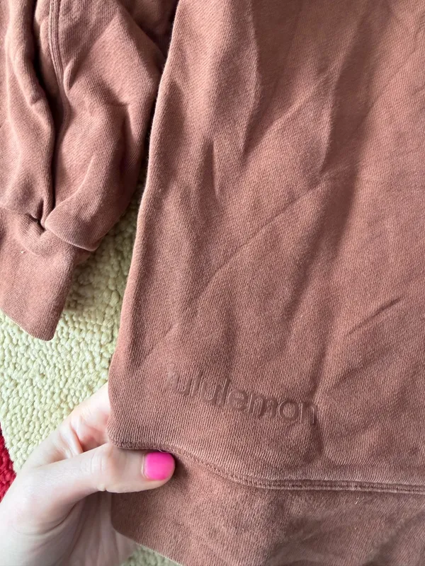 Lululemon Perfectly Oversized Crew Crewneck Sweatshirt Brown Fits like a S/M - Image 3