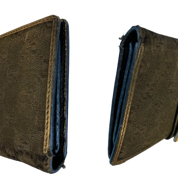 Gucci Black Signature GG Horsebit Buckle Wallet - Image 3