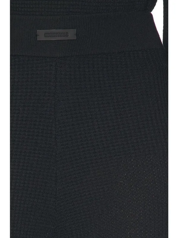 Fear of God ESSENTIALS Waffle Leggingsin Black Large New Womens Knit Pants - Image 6