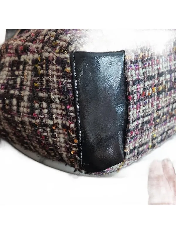 Coach Y2K Tweed Gallery Tote 2012 BLACK & RED - Image 9