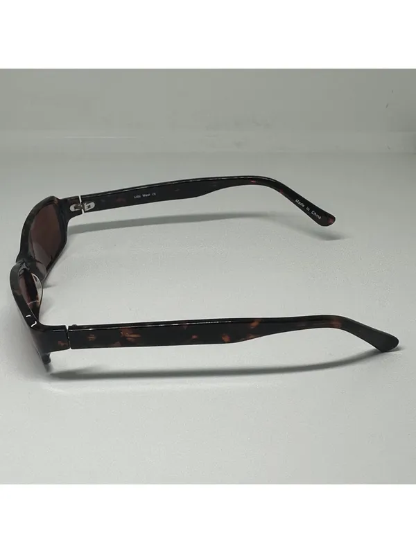 Lido West Babe Tortoise Shell Rectangular Prescription Sunglasses Frames Brown - Image 4