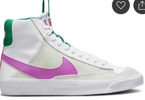 Nike blazer purple and green Youth tennis shoes size 6.5Y No major flaws - Image 10