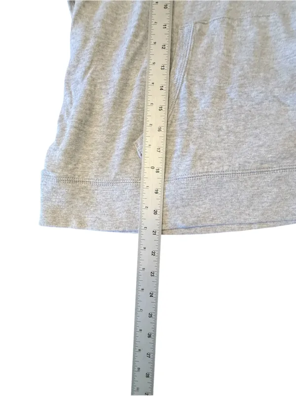 Faherty Sunwashed Organic Hoodie - Light Grey Heather Women’s Size Large - Image 12