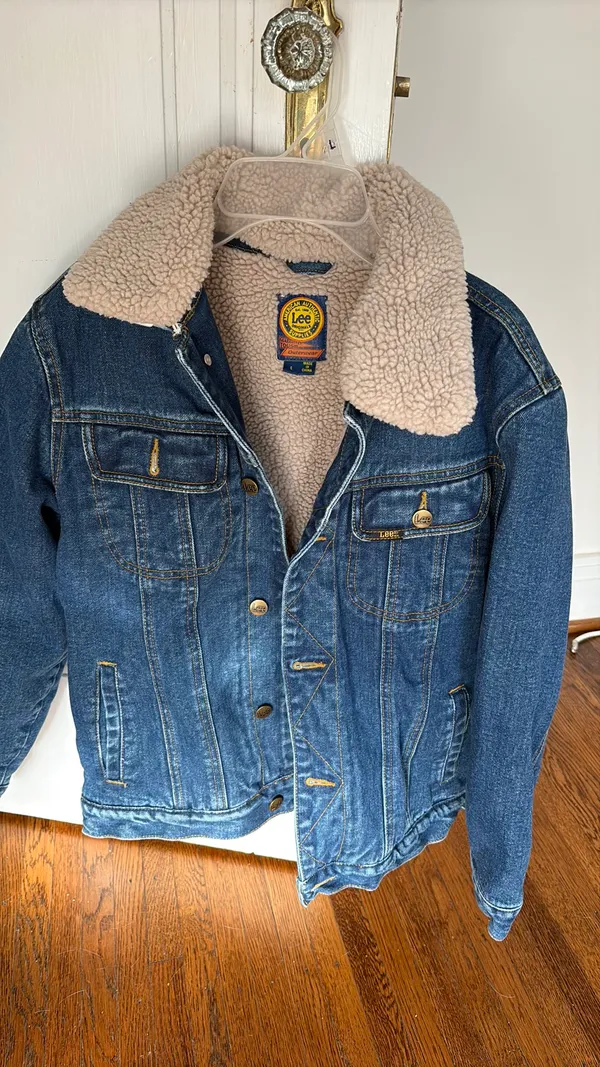 Lee Vintage Denim Fur Lined Jacket - Image 2