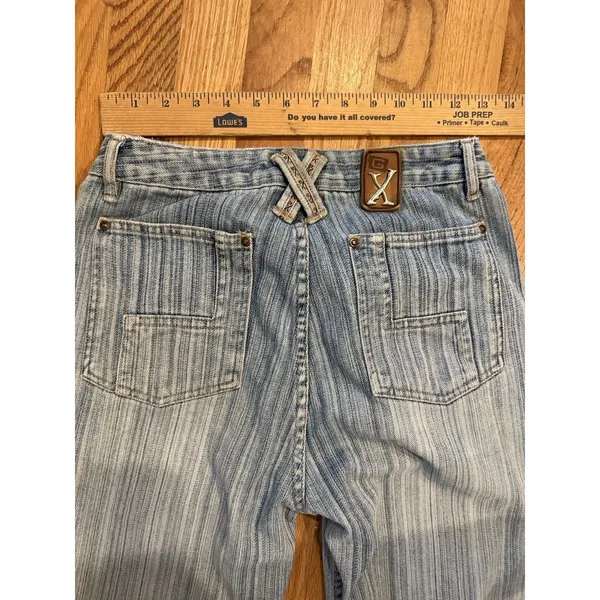 GX Know Who‎ You Are Jeans 7/8 Baggy Wide Leg Skater Y2K Gwen Stefani - Image 6
