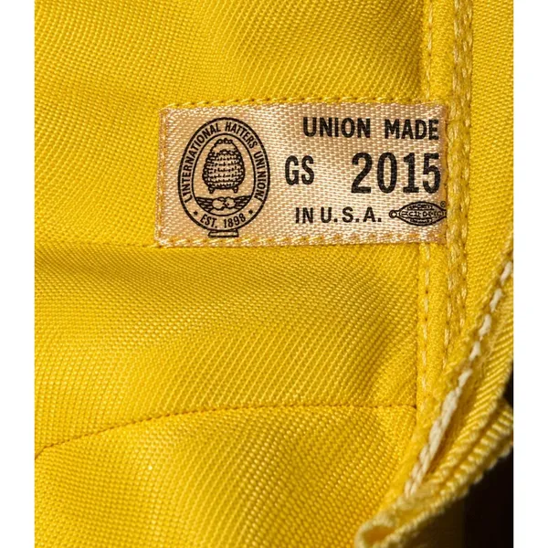 Vintage 1960s Yellow Turban Hat Pleated Mod Bow Back Union Made USA Retro Women - Image 4
