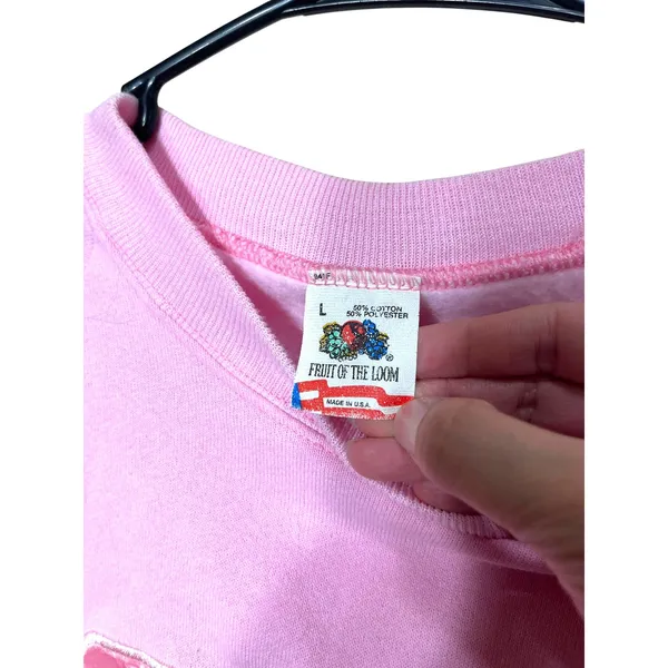 Vintage Grand Canyon Railway‎ Graphic Sweatshirt Pink Embroidered Souvenir L - Image 5