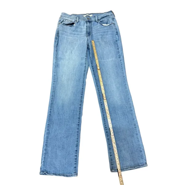 Levi’s Women’s‎ 505 Straight Midrise Jeans Light Wash Sz 10 - Image 7