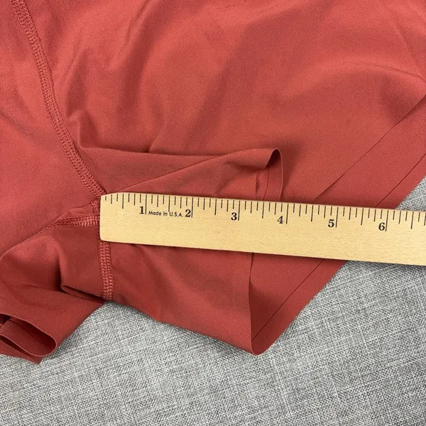 Athleta Run With It Shorts Womens XS Orange Running 3.5in Lined Athletic Gym - Image 5