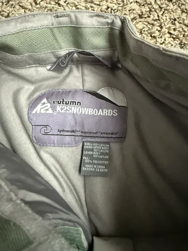 K2 Snowboard grey snow pants waterproof - Image 5