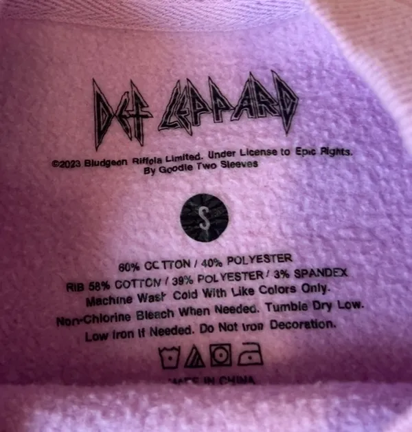 Def Leppard Purple  Sweatshirt - Image 5