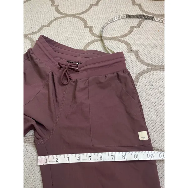 Vuori Summits Woven Joggers Fig Maroon Size XS Ripstop Hiking Athleisure Pants - Image 10