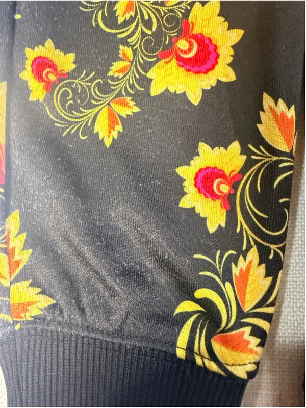Nike Russian Floral Khokhloma Windrunner Half Zip Pullover & Leggings Set M S - Image 10