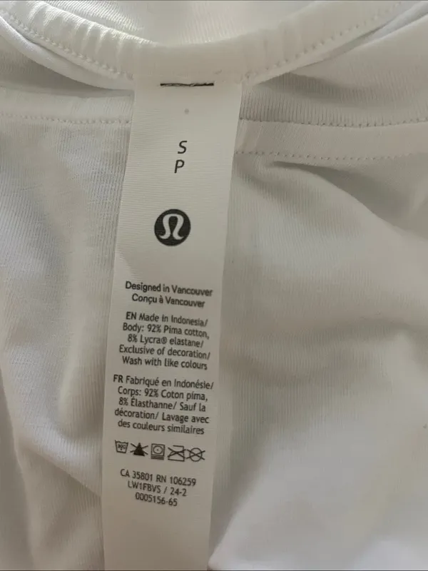 NWT lululemon athletica Relaxed Crewneck Long Cotton Tank Top Small - Image 7