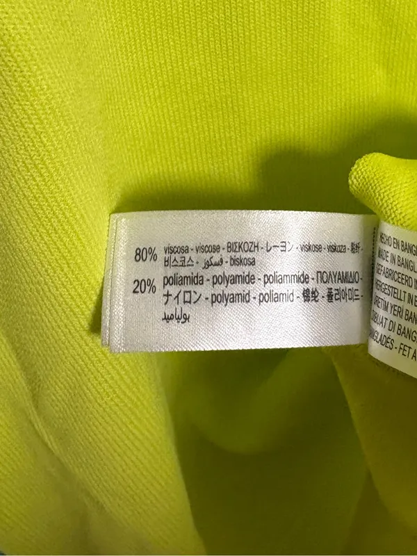 Zara lime green tank top size medium - Image 5