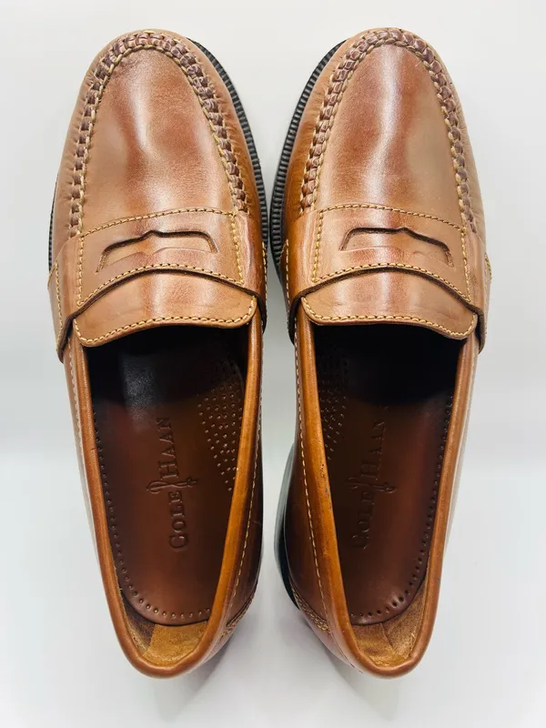 Cole Haan Douglas Brown Leather Penny Loafers Size 7 Men’s Classic Dress Shoes Preppy - Image 4