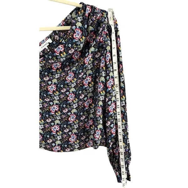 Frame One Shoulder Top Womens M Coastal Blue Multicolor Floral‎ Boho Chic ASO - Image 10