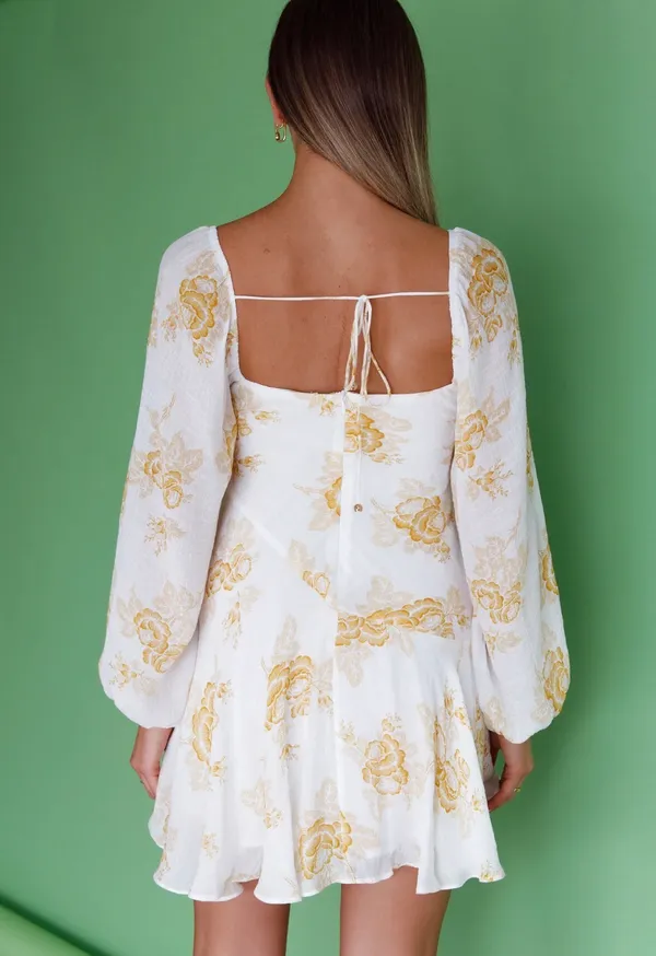 White Floral Mini Dress Selfie Leslie - Image 8