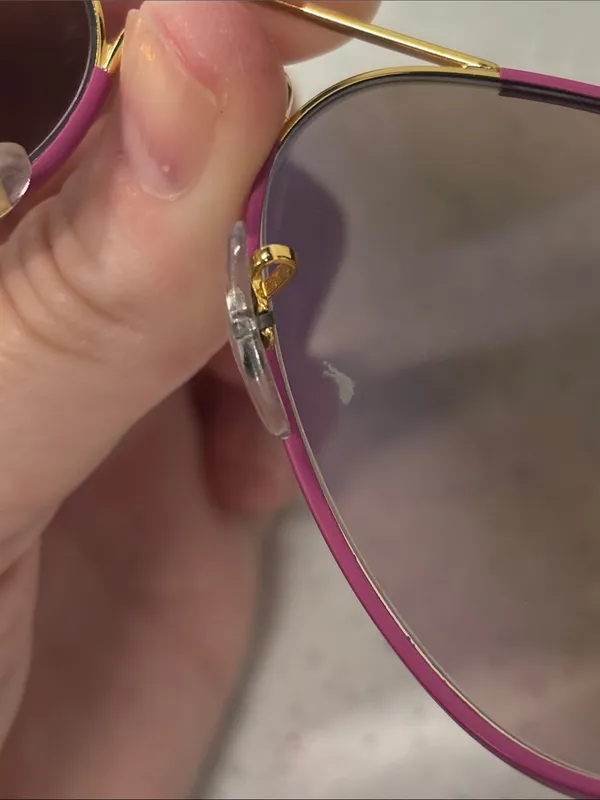 Ray Ban Aviator Full Color Pink & Gold 58mm - Image 10
