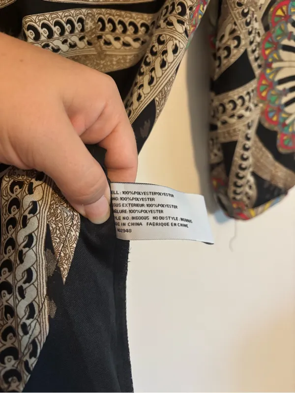 Anthropologie Tulle Black & Multicolor Piano Circle Mosaic Print Dress - Image 5