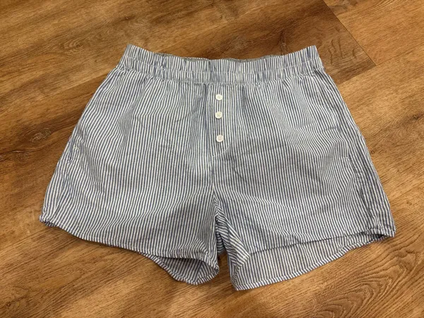 No Boundaries blue striped shorts  - Image 3