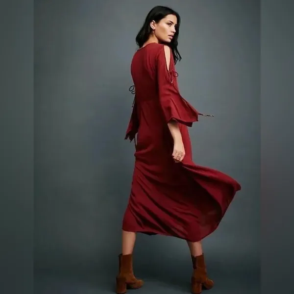 Free People Prettiest Thing Midi Dress Size S. B17 - Image 3