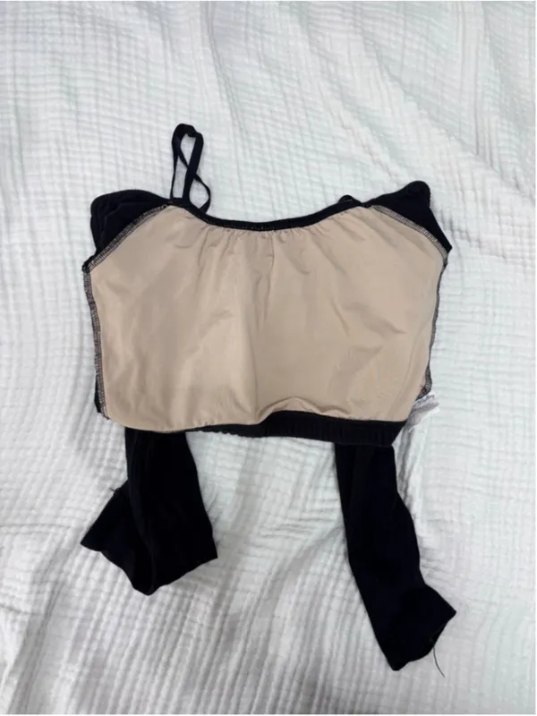 Women's Costume Gallery Black Crop Top Dance Costume "That's Right" M - Image 9