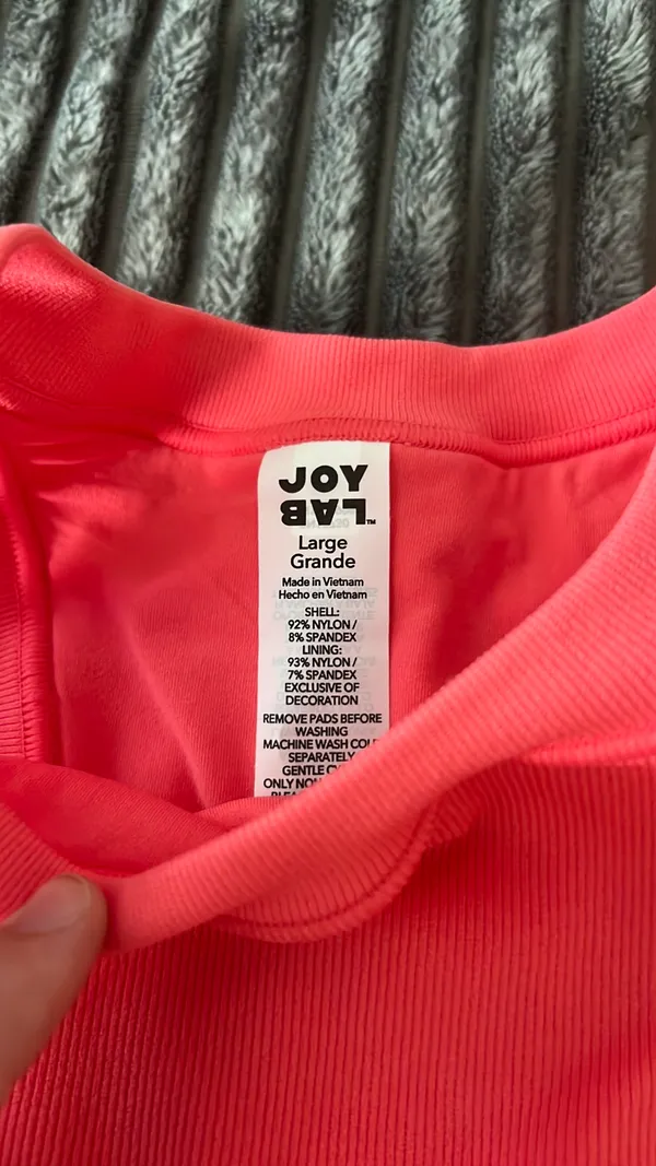 JoyLab Top Workout Pink - Image 2