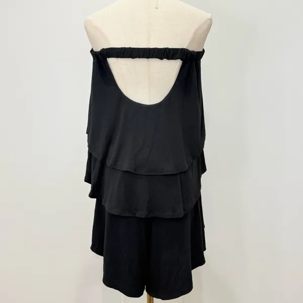 Free People Beach Sunsational Set Small Black Strapless Top Shorts Vacay Resort - Image 8