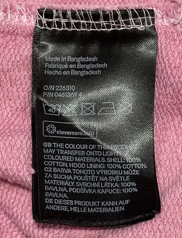 Divided Pink Puff Print Tell Me Something New Hoodie - Image 8