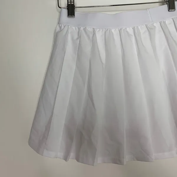 Alo Yoga Varsity Tennis Skirt White Womens XS - Image 5