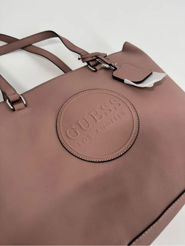 GUESS Blush Rose Saffiano Tote Bag - Image 2