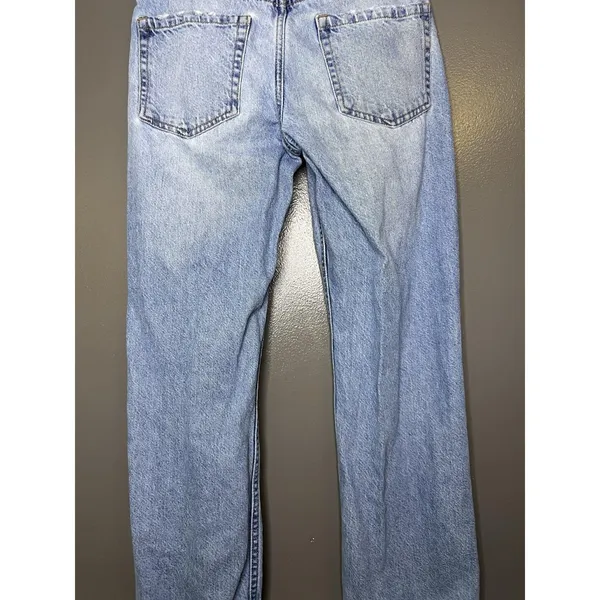 Aeropostale Low Rise Baggy Jeans Womens 000 Short Light Wash Blue Relaxed Denim - Image 6