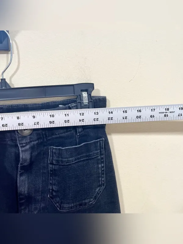 Pilcro Anthropologie Colette High-Rise Wide-Leg Cropped Jeans size 27 EUC black - Image 3