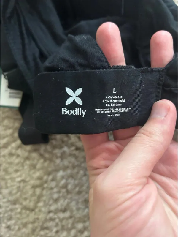 CD12 Woman bra breastfeeding black large sport comfy new - Image 4