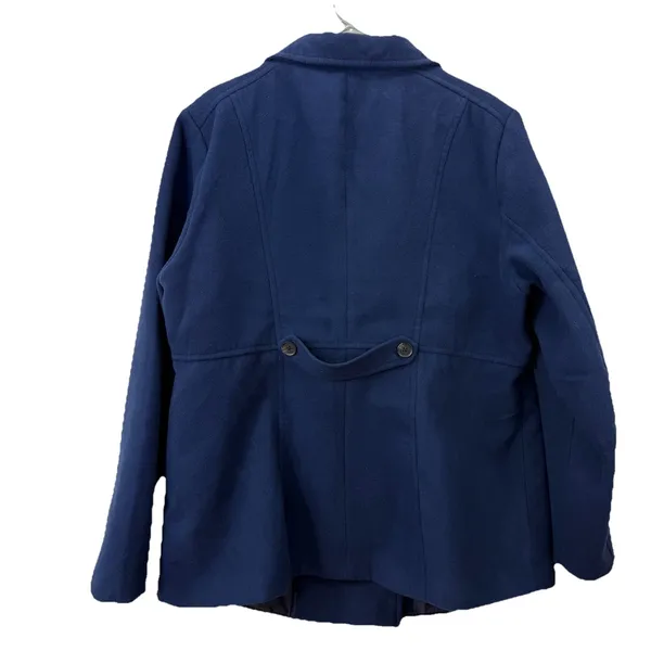 Torrid Navy Blue‎ Double Breasted Pea Coat Pockets Size 1X - Image 10